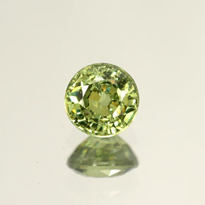 0.53 ct Natural Golden Green Demantoid Garnet