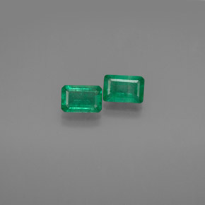 1.11 ct total Natural Green Emerald