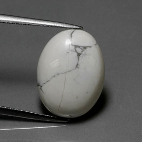 9.1 ct Natural Greyish White Howlite