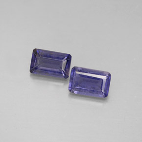 1 ct total Natural Violet Blue Iolite