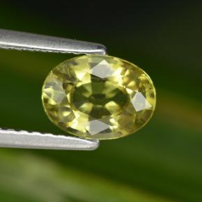 1.25 ct Natural Yellowish Green Mali Garnet