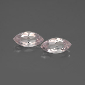 1.08 ct total Natural Light Pink Morganite