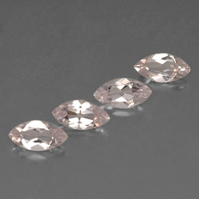 2 ct total Natural Light Pink Morganite