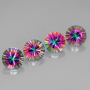 11.24 ct total Natural Top Rainbow Mystic Quartz