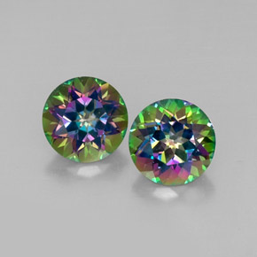 8.66 ct total Natural Top Rainbow Mystic Topaz