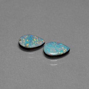 1.31 ct total Natural Multicolor Opal Doublet