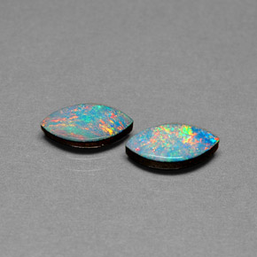 1.72 ct total Natural Multicolor Opal Doublet