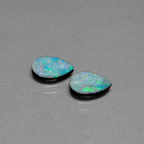 1.37 ct total Natural Multicolor Opal Doublet
