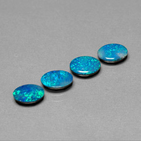 1.85 ct total Natural Multicolor Opal Doublet