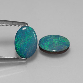 1.12 ct total Natural Multicolor Opal Doublet