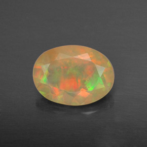 0.87 ct Natural Multicolor Yellowish Green Opal