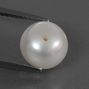 4.24 ct Natural Silver White Pearl