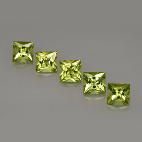 3.16 ct total Natural Lively Green Peridot