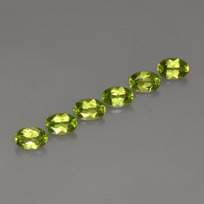 3.17 ct total Natural Lively Green Peridot
