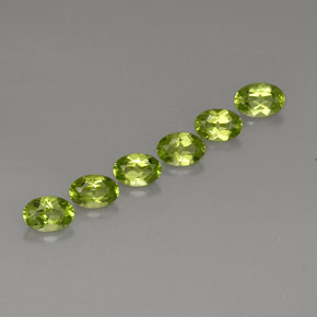 3.38 ct total Natural Lively Green Peridot