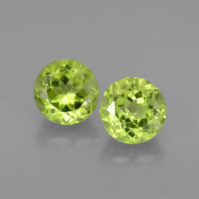 1.95 ct total Natural Lively Green Peridot