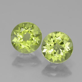 1.56 ct total Natural Lively Green Peridot