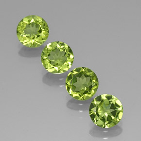 3.24 ct total Natural Lively Green Peridot