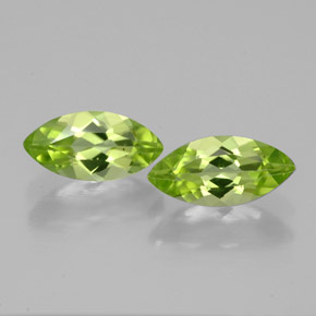 1.24 ct total Natural Lively Green Peridot