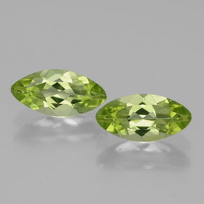1.23 ct total Natural Lively Green Peridot