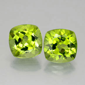 5.94 ct total Natural Lively Green Peridot