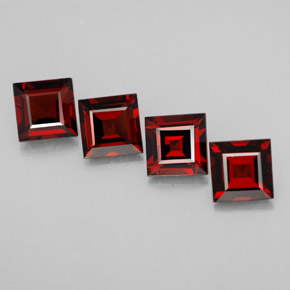 5.43 ct total Natural Deep Red Pyrope Garnet