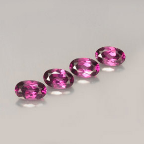 1.35 ct total Natural Purplish Pink Rhodolite Garnet