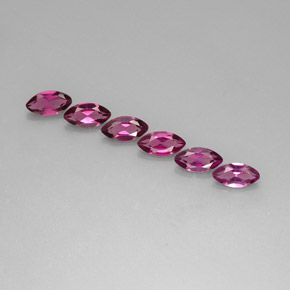 4.48 ct total Natural Pinkish Purple Rhodolite Garnet