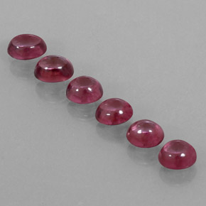 4 ct total Natural Raspberry Red Rhodolite Garnet