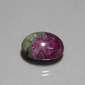 16.74 ct Natural Red Green Black Ruby-Zoisite