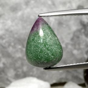 5.62 ct Natural Red Green Ruby-Zoisite