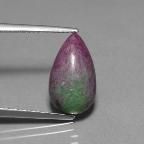 6.11 ct Natural Red Green Ruby-Zoisite