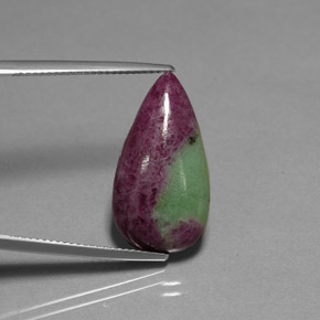 12.16 ct Natural Red Green Black Ruby-Zoisite