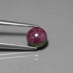 2.19 ct Natural Red Green Black Ruby-Zoisite