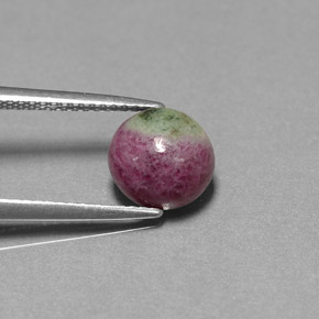 2.96 ct Natural Red Green Black Ruby-Zoisite
