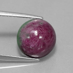 6.11 ct Natural Red Green Ruby-Zoisite