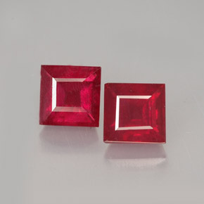 3.77 ct total Natural Red Ruby