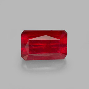 ruby 1 6ct octagon emerald cut from mozambique gemstone ruby 1 6ct octagon emerald cut from mozambique gemstone
