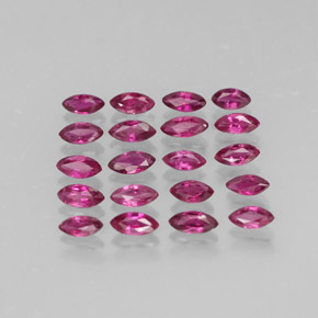 1.74 ct total Natural Pink Red Ruby
