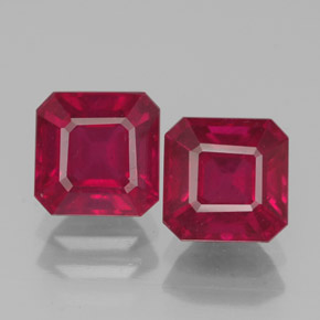 3.27 ct total Natural Pink Red Ruby