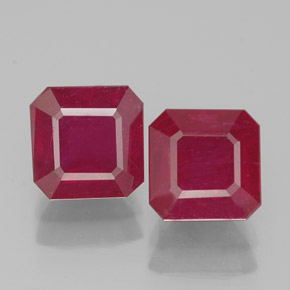 3.29 ct total Natural Pink Red Ruby