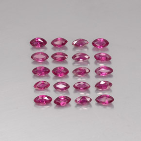 2.24 ct total Natural Pink Red Ruby