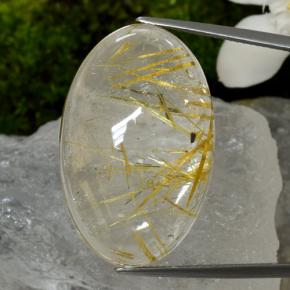 42.48 ct Natural Golden Rutile Quartz