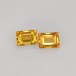 0.51 ct total Natural Yellow Golden Sapphire