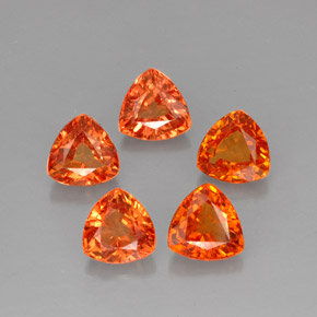 3.27 ct total Natural Mandarin Orange Sapphire
