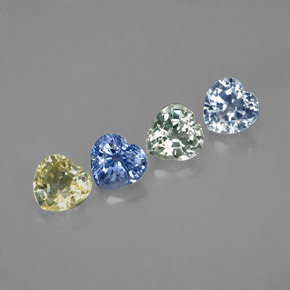 1.55 ct total Natural Multicolor Sapphire
