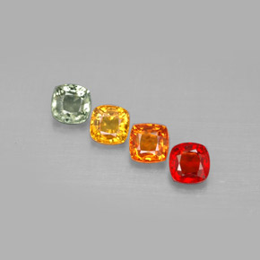 1.85 ct total Natural Multicolor Sapphire