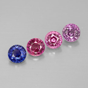 1.37 ct total Natural Multicolor Sapphire