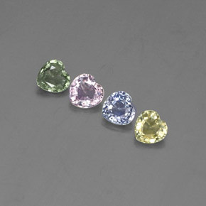 1.3 ct total Natural Multicolor Sapphire