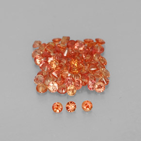 1.01 ct total Natural Orange Sapphire